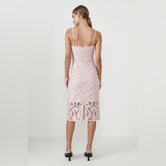 Bardot Lina Lace Sheath Dress In Pink Rose - Picture 2 of 16